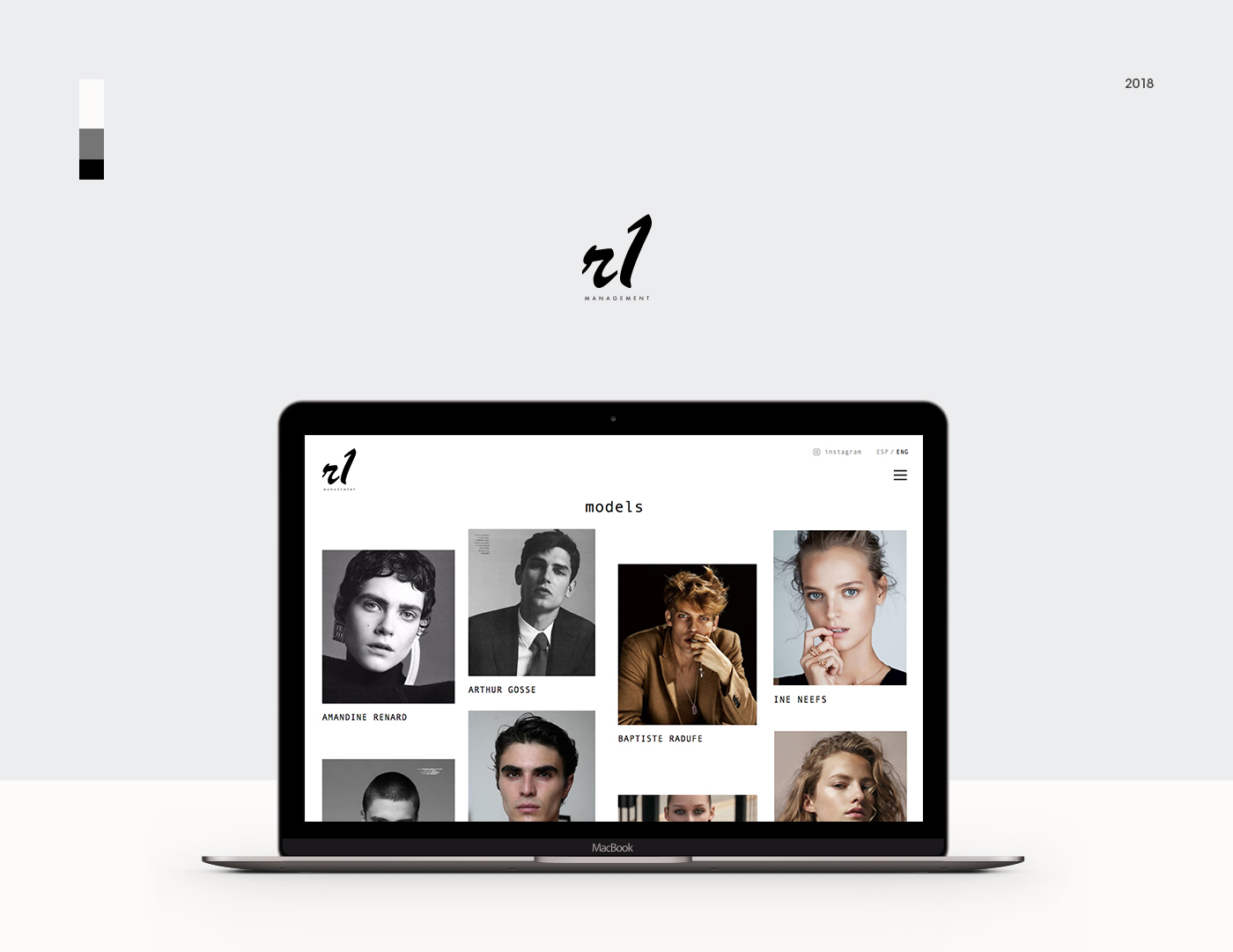 Website design UI/UX reponsive branding  logo barcelona agency model Fashion 