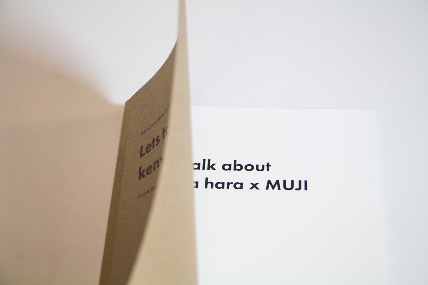 muji Kenya Hara publication design