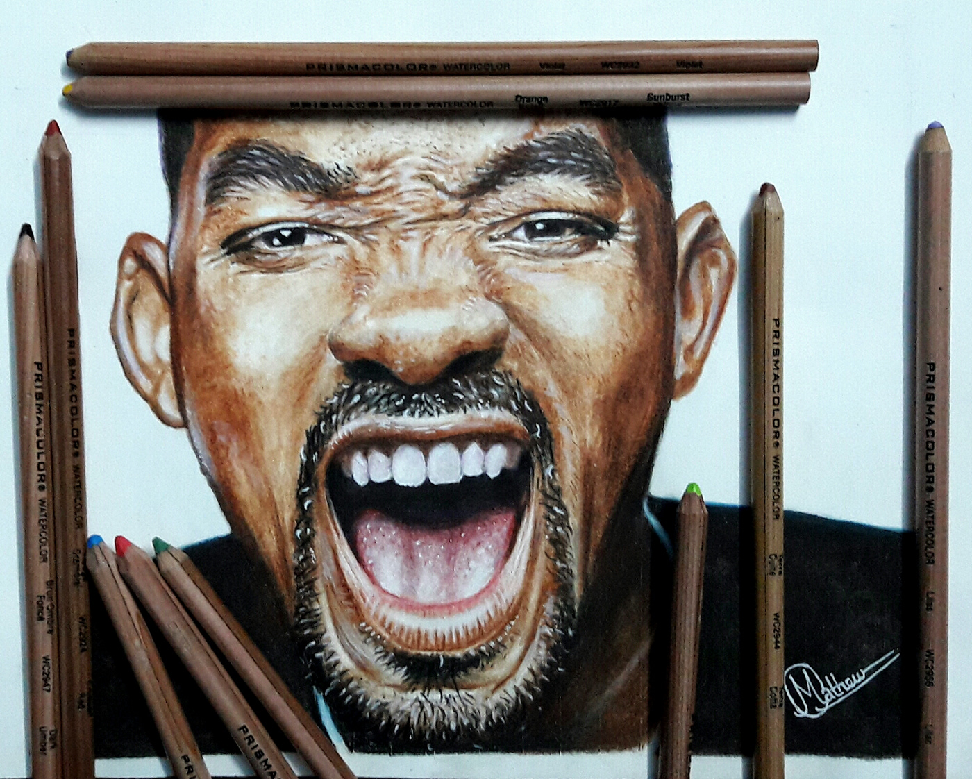 art indianartist willsmith  Prismacolors realistic surrealistic Drawing  painting   pencildrawing artlover share support