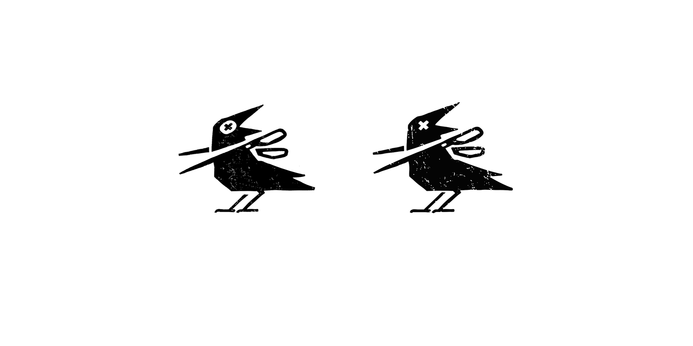 barbershop concept logo Logotype monochrome raven барбершоп лого логотип Парикмахерская