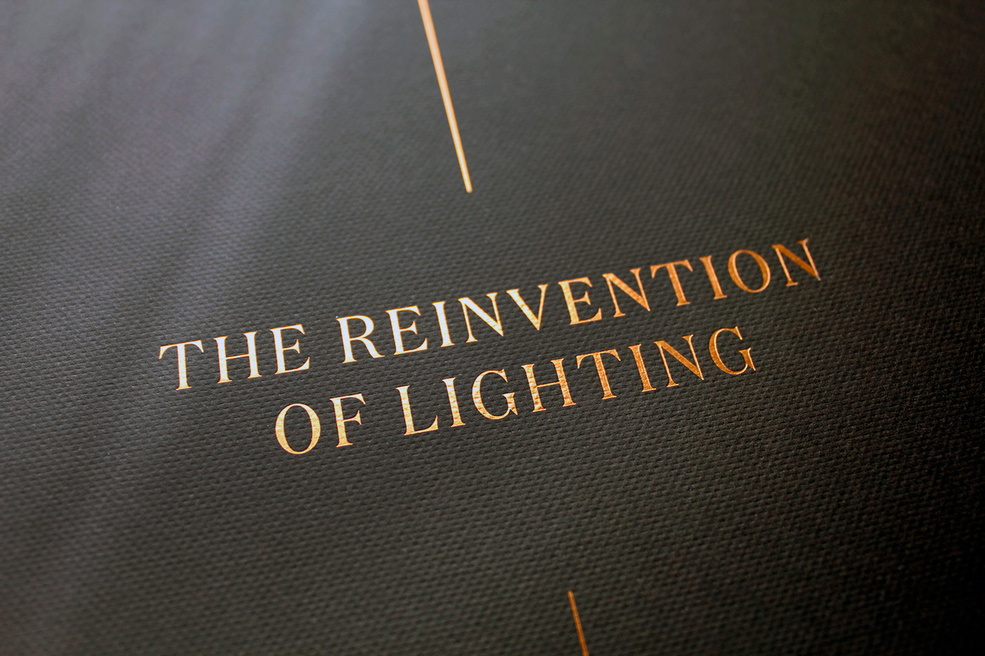 Brochure design idea #292: The Reinvention of Lighting - Brochure