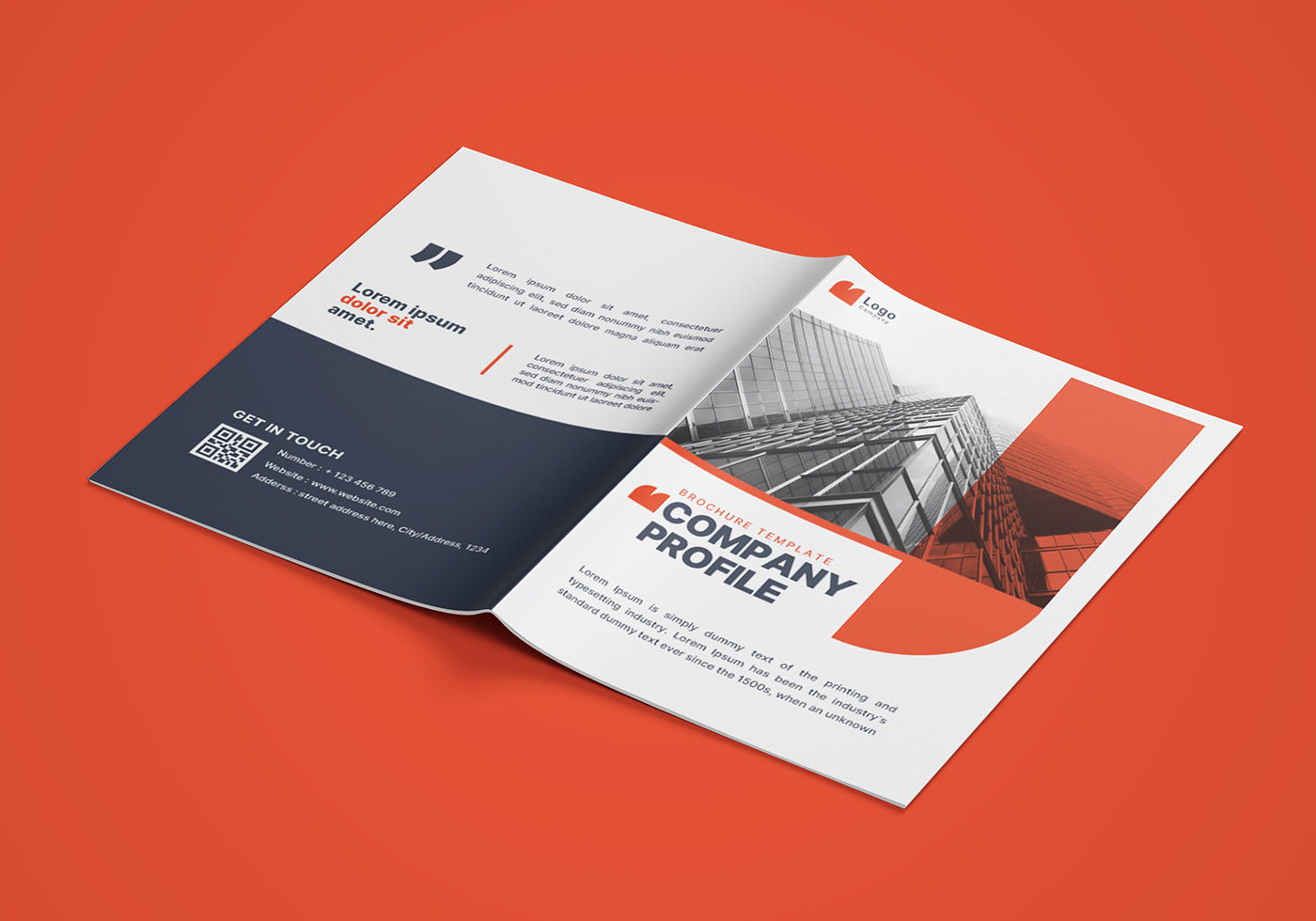 brochure magazine InDesign book design company profile business brochure trifold corporate presentation Company profile design