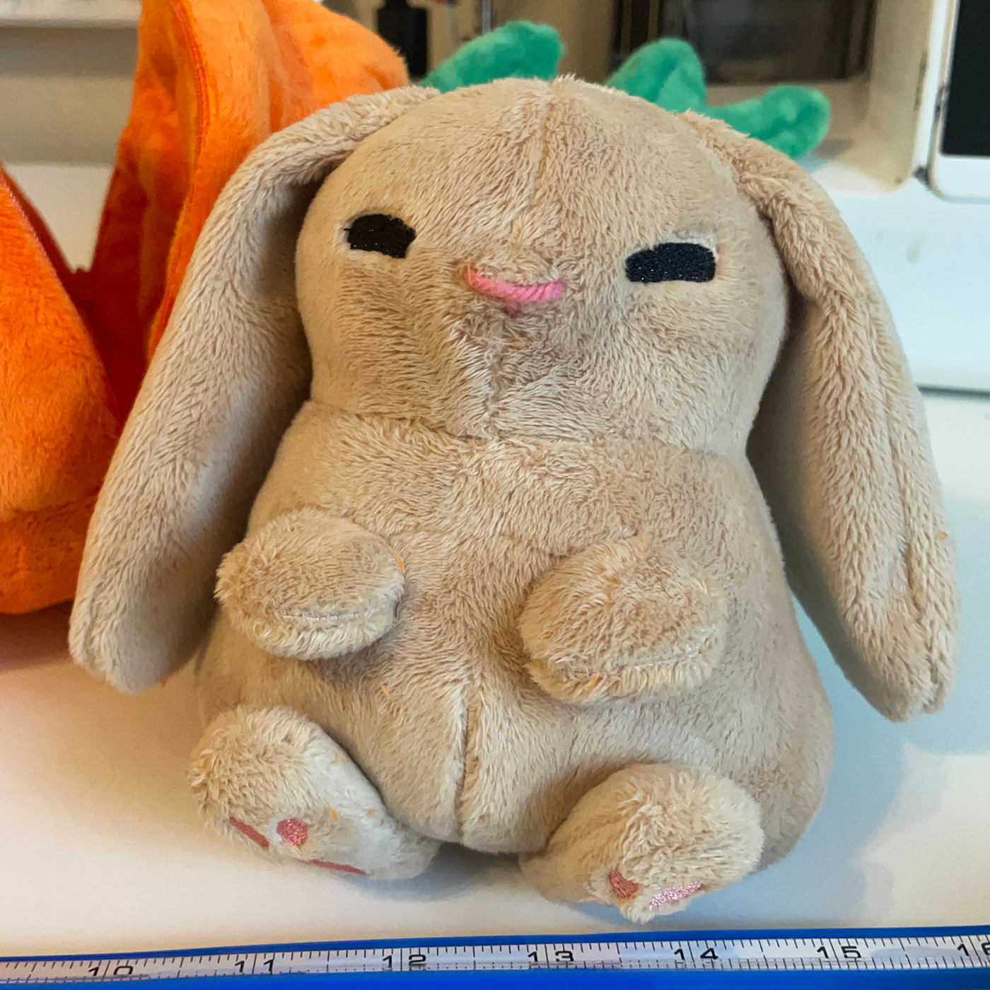 plush toy bunny carrot stuffed animal design