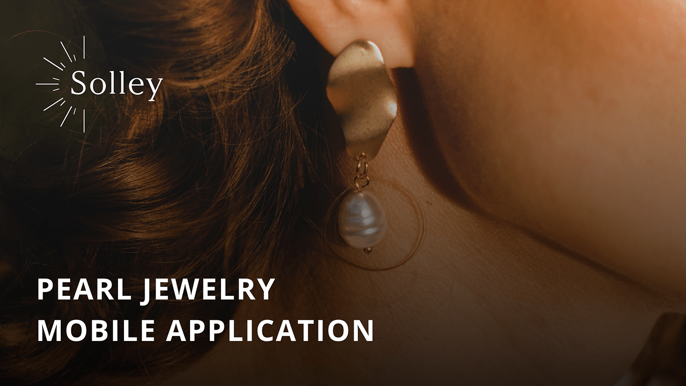 Figma jewelry minimalistic Mobile app mobile app design pearl jewelry ring UI UX design UI/UX