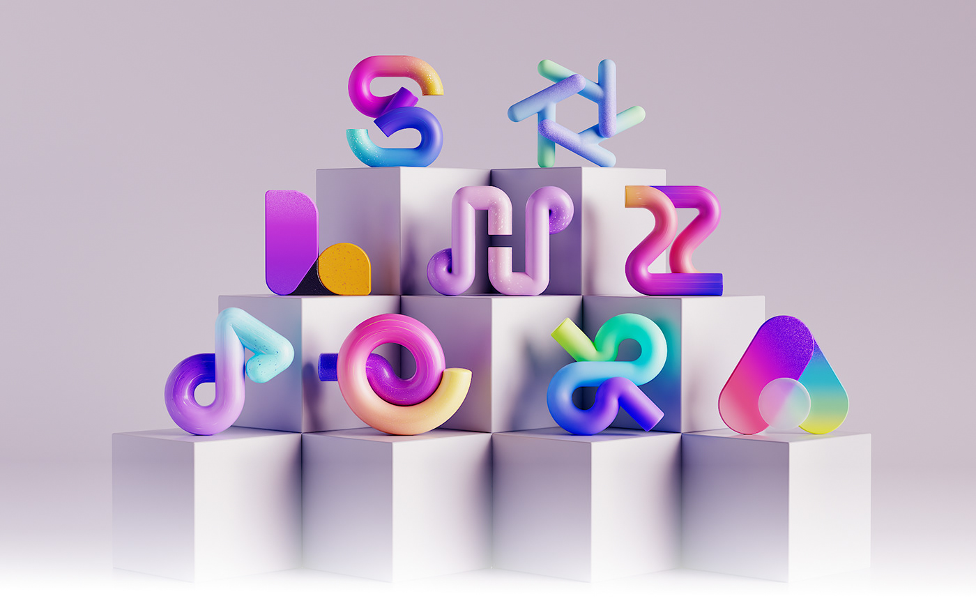 3D brand Logotype Logo Design identity motion design CGI 3d logo brand identity