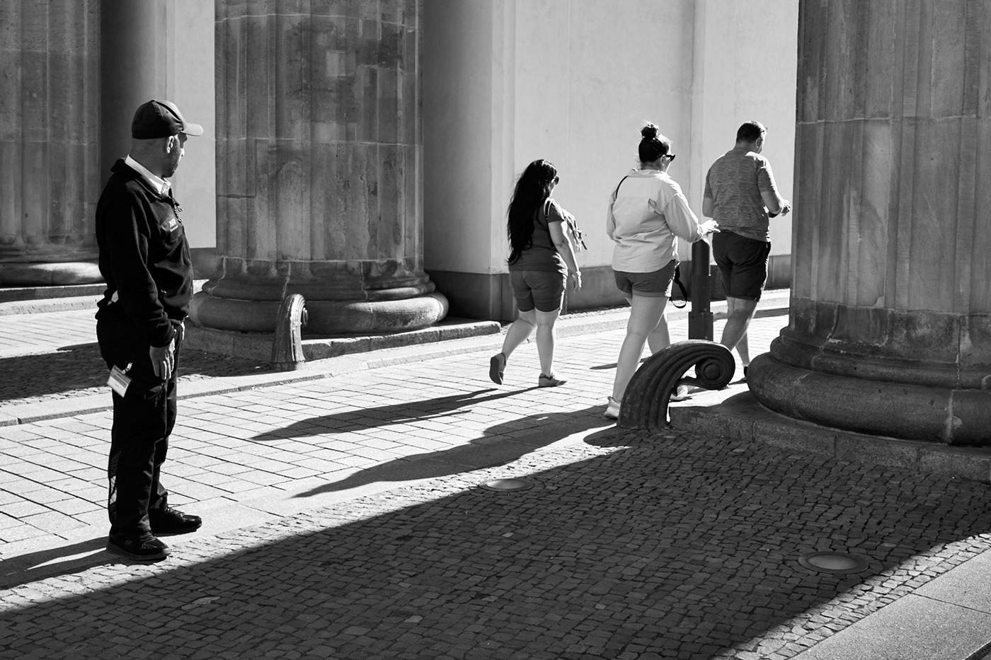 black and white street photography people Street Urban architecture light shadow dark