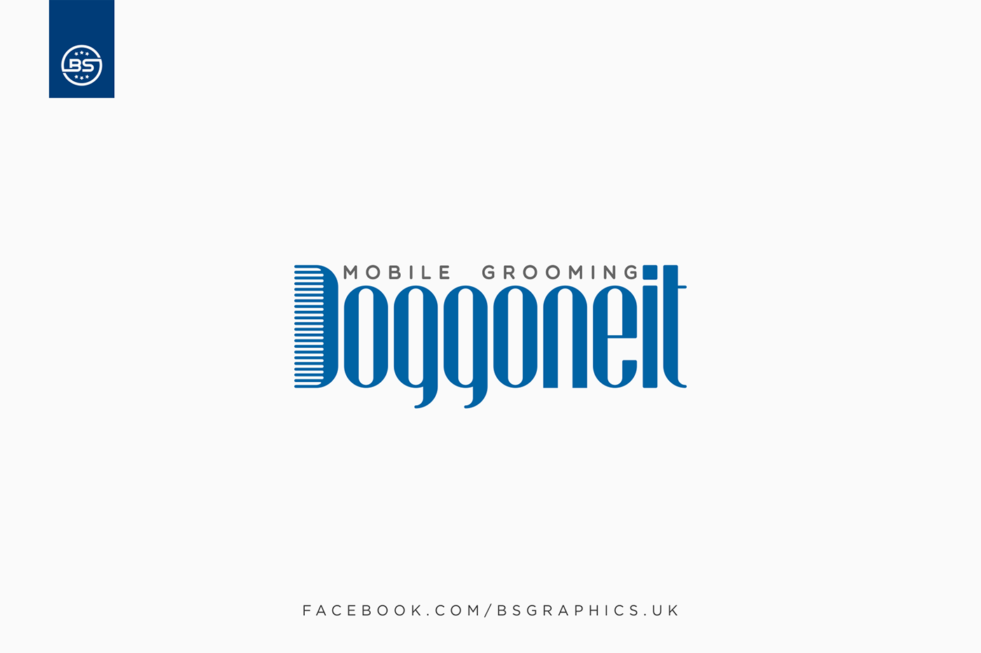 simple logo design minimal blue dog salon brand identity brandidentity