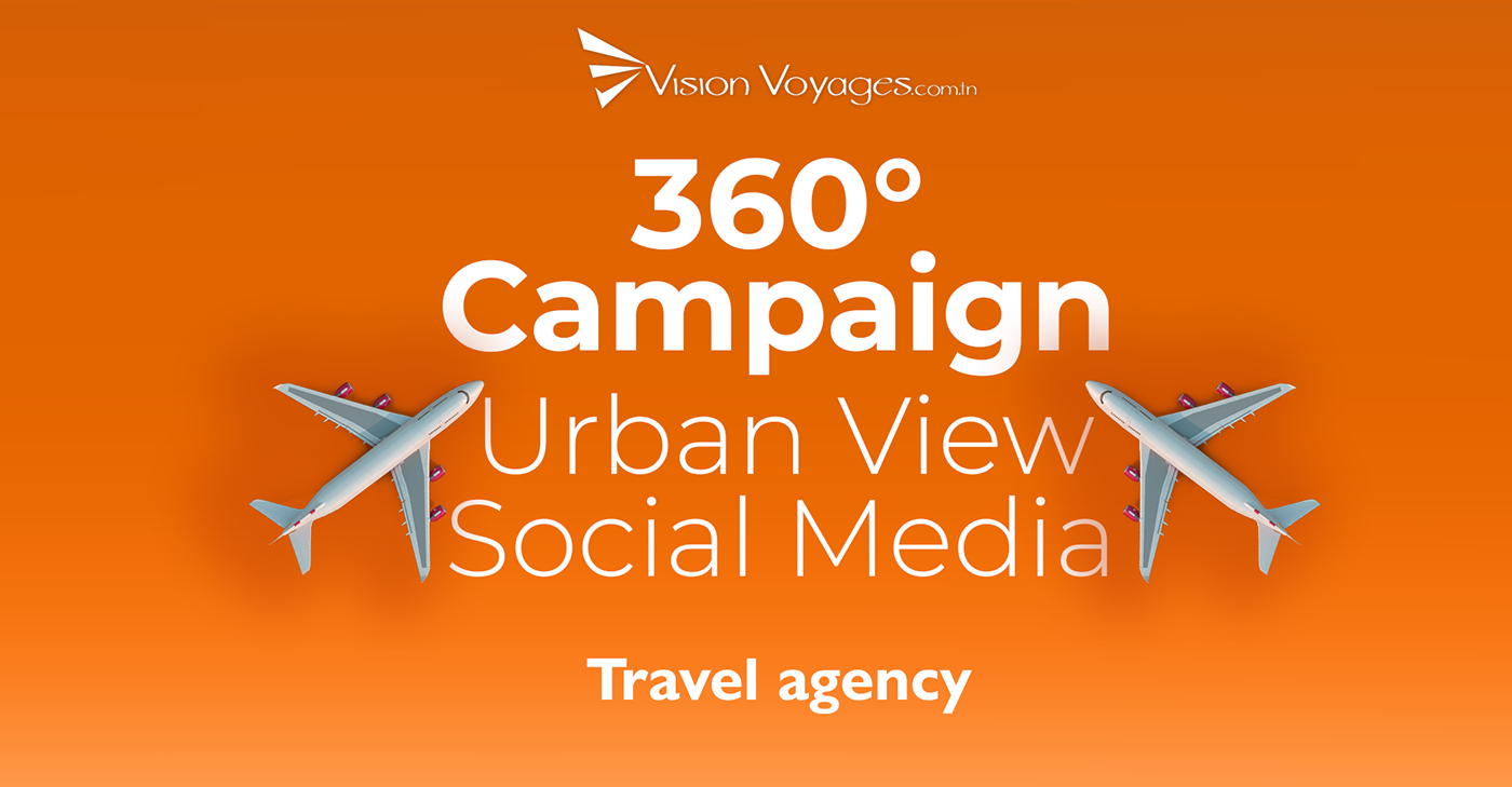 360° Campaign urban view travel agency tourism Social media post Travel hotels
