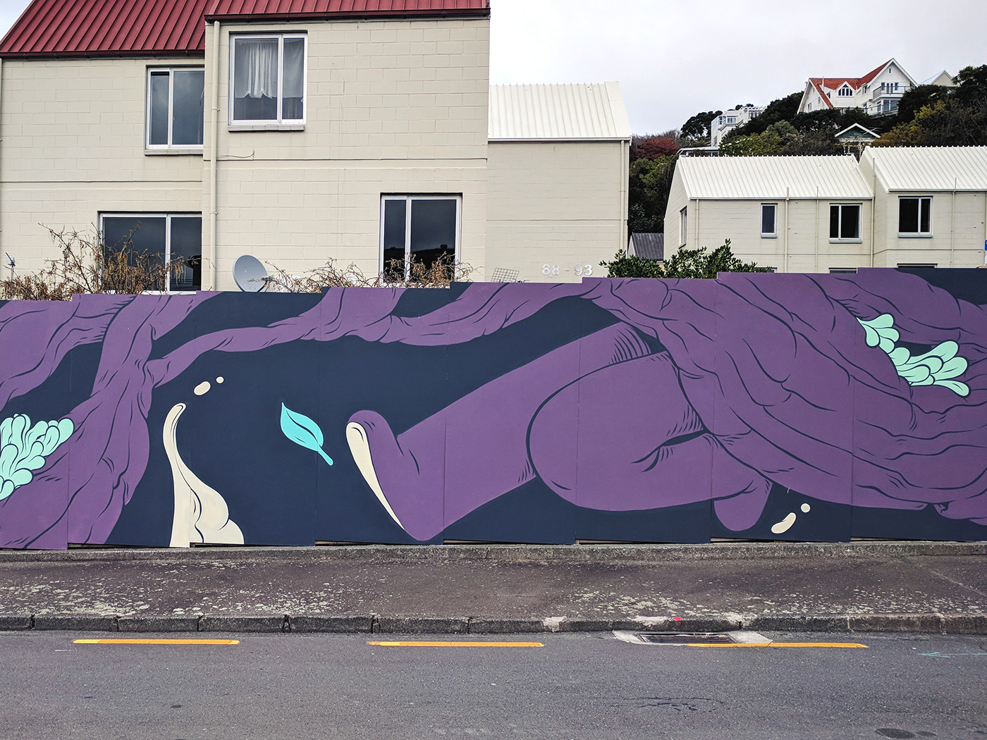 New Zealand wellington artists Mural painting   ILLUSTRATION  Collaboration