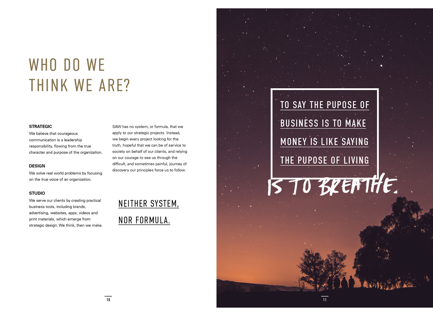 truth hope courage a guide to SAW strategic design studio