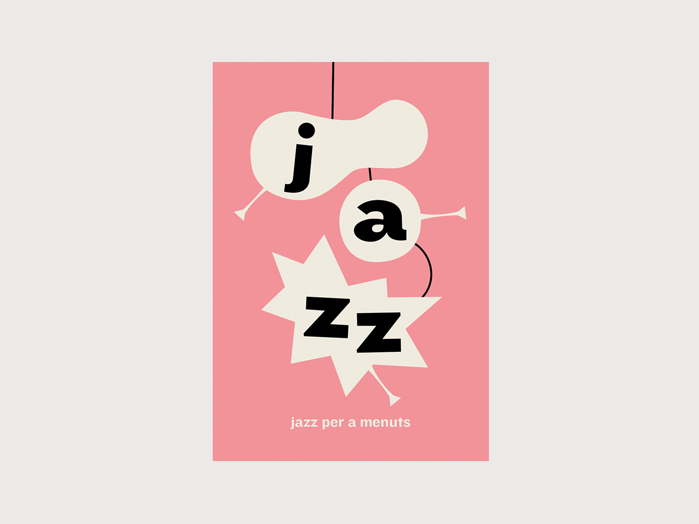jazz valencia cartel poster typography  