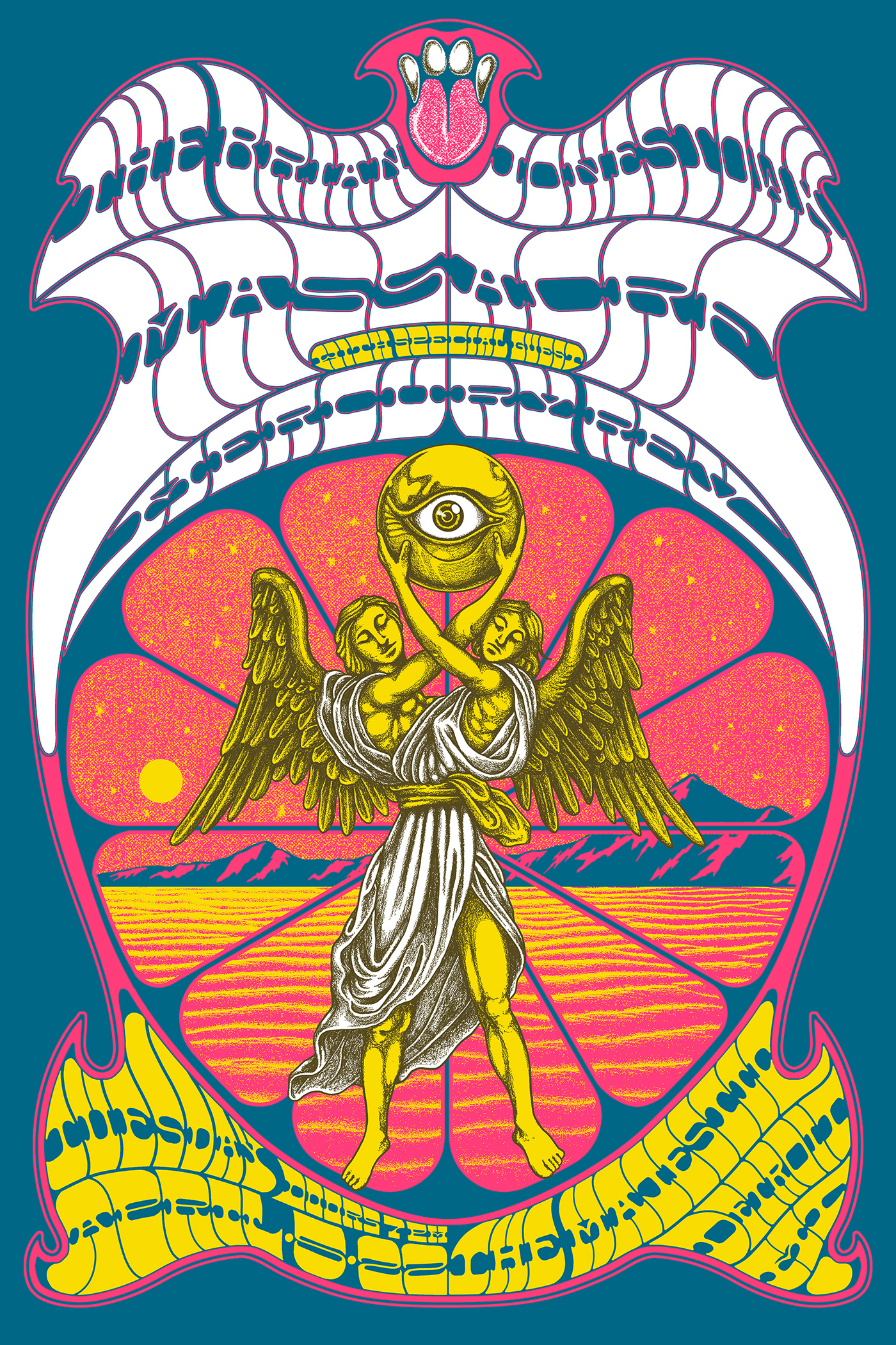 artwork bjm music poster psychedelic tour