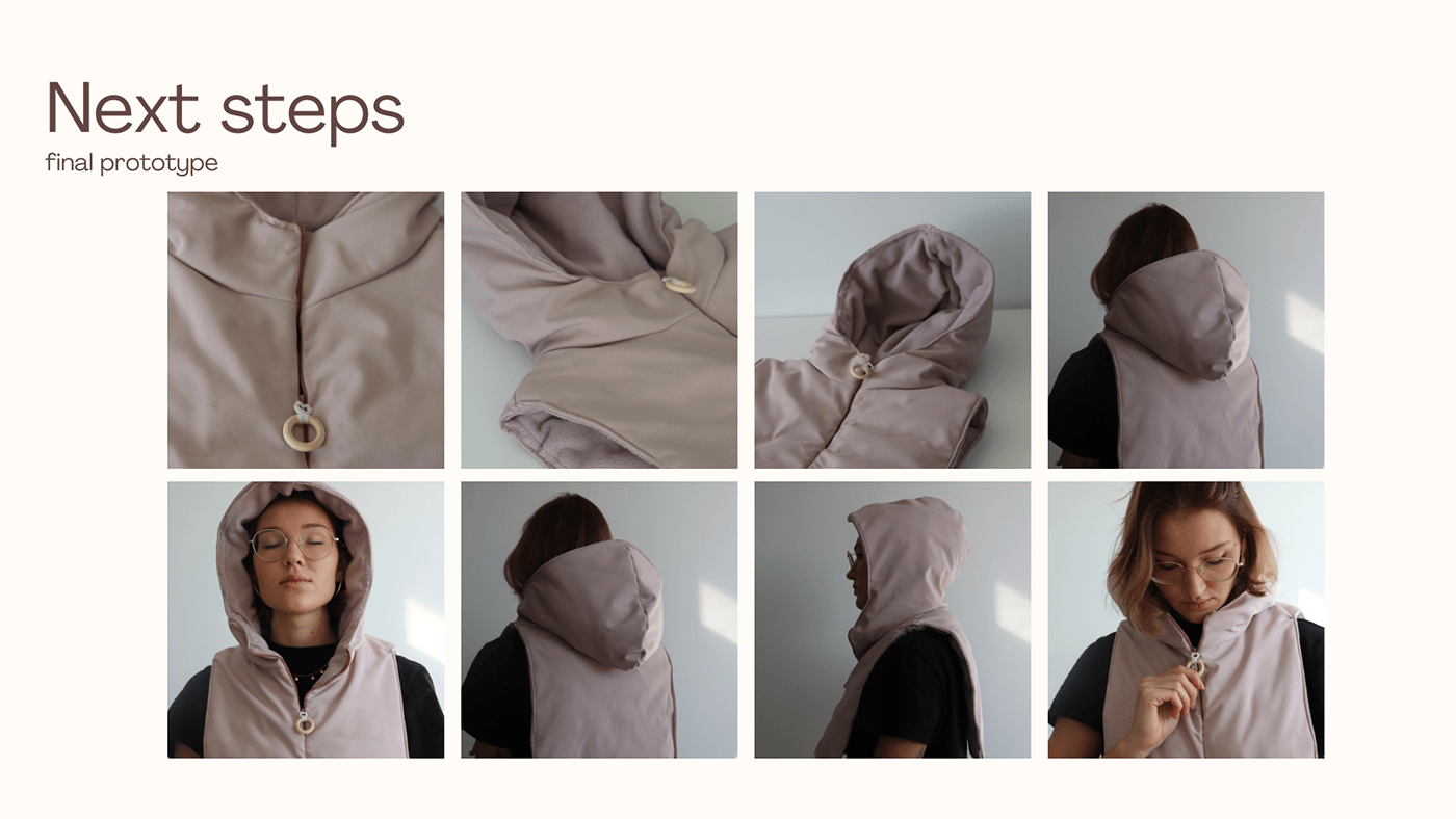 relax mindfulness meditation Kaptur semantic sensoric релакс product design  sewing fashion design
