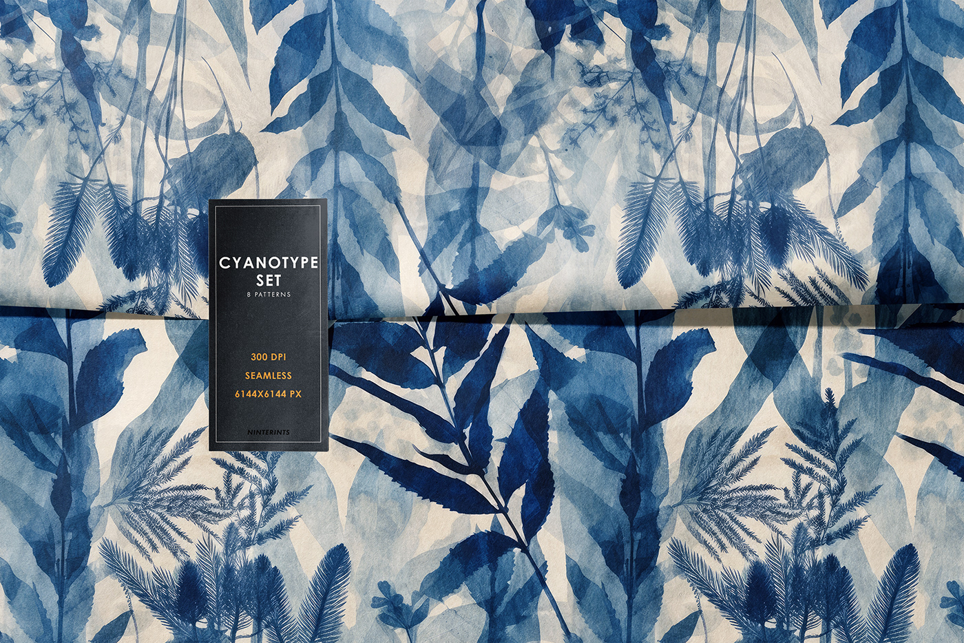 chinoiserie cyanotype cyanotype print blue pattern Blue and White textile Stationery Packaging packaging design blue flowers