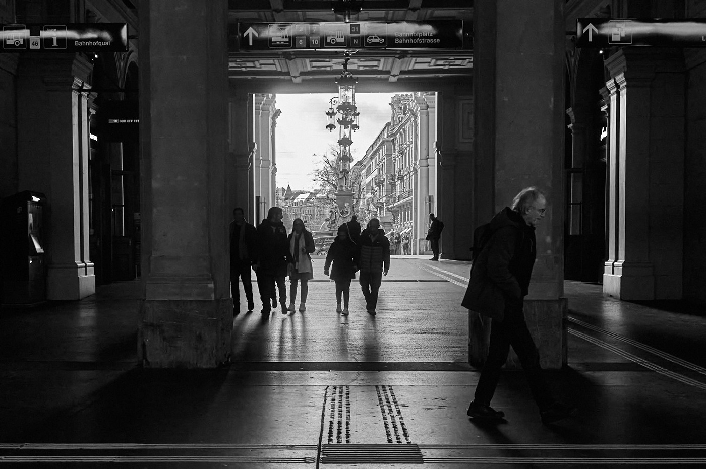 black and white street photography people Street city architecture Zurich Photography  ai artificial intelligence