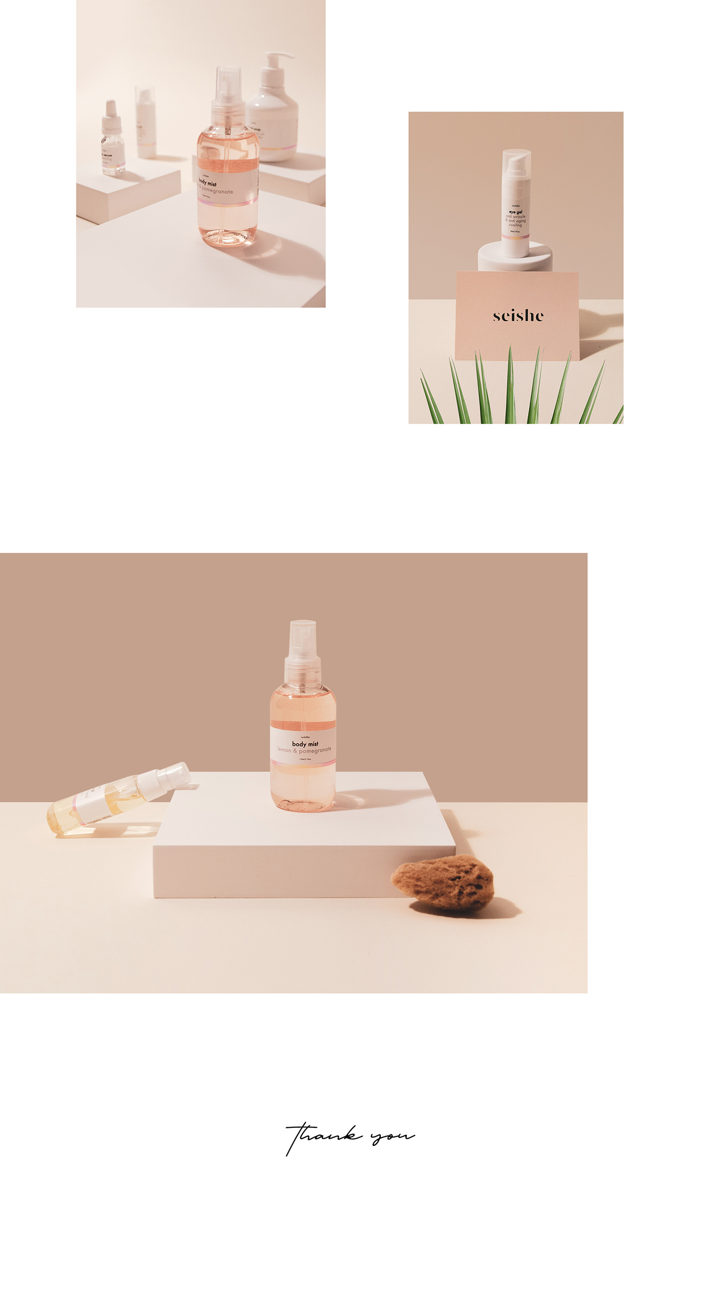 Cosmetic branding  label design Packaging modern minimal typographic identity holographic iridescent