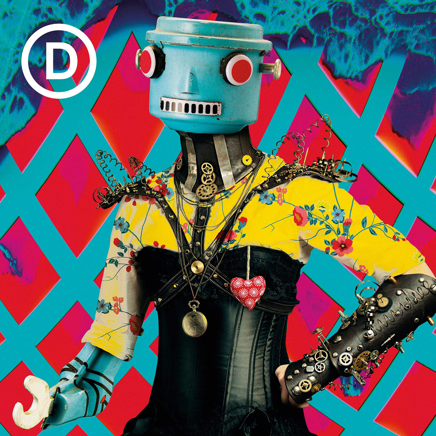 3D Character collage ILLUSTRATION  mask poster rendering robots rocketandwink STEAMPUNK