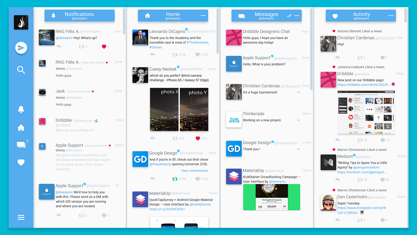 tweetdeck re-design UI twitter