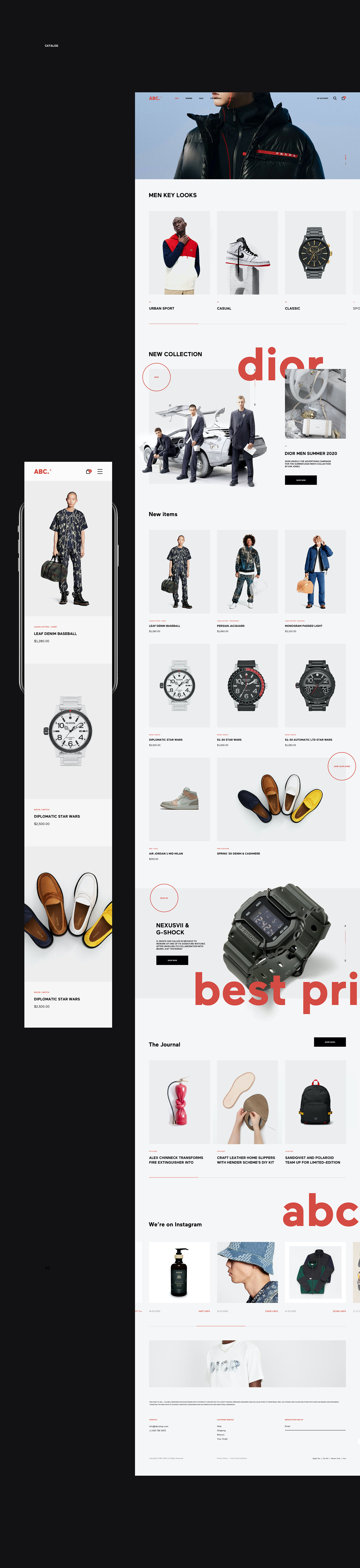 Fashion  shop UI ux Web Design  Ecommerce online store web design agency Website wordpress