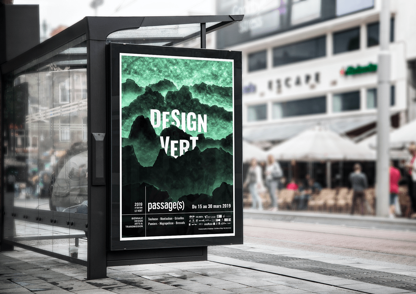 Biennale design Design grpahique graphic design  graphism poster Program toulouse vert