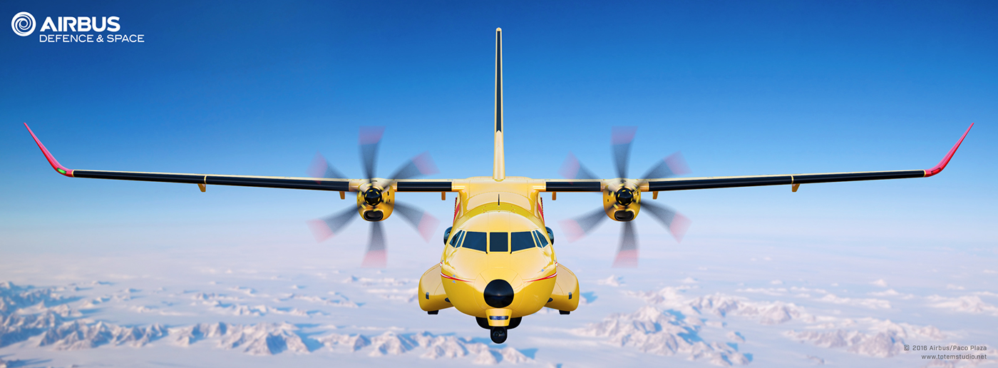 airplane concept artwork transportation Aircraft Aerospace rendering 3D