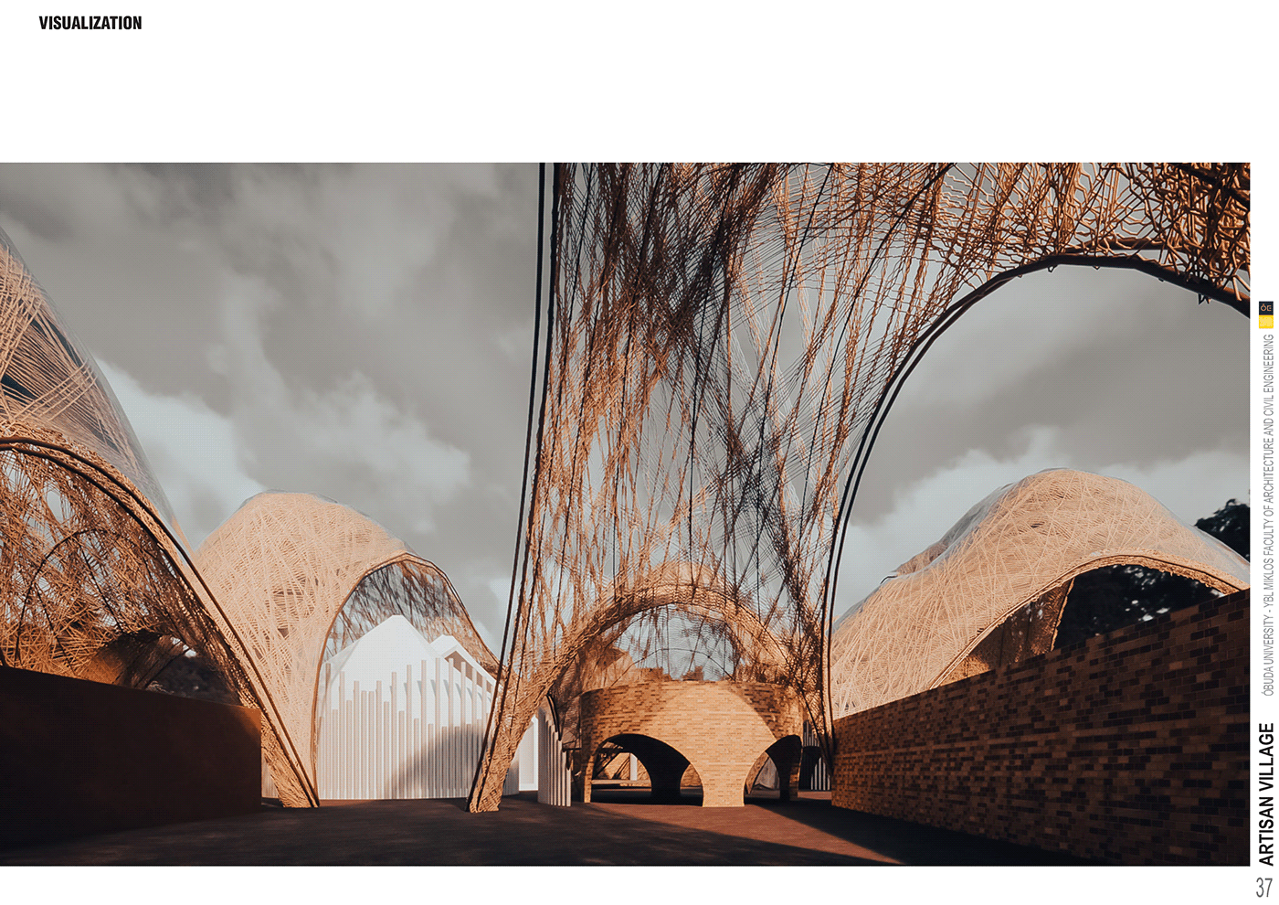 generative architecture mesh weaving Textiles surface design artisan village generativedesign