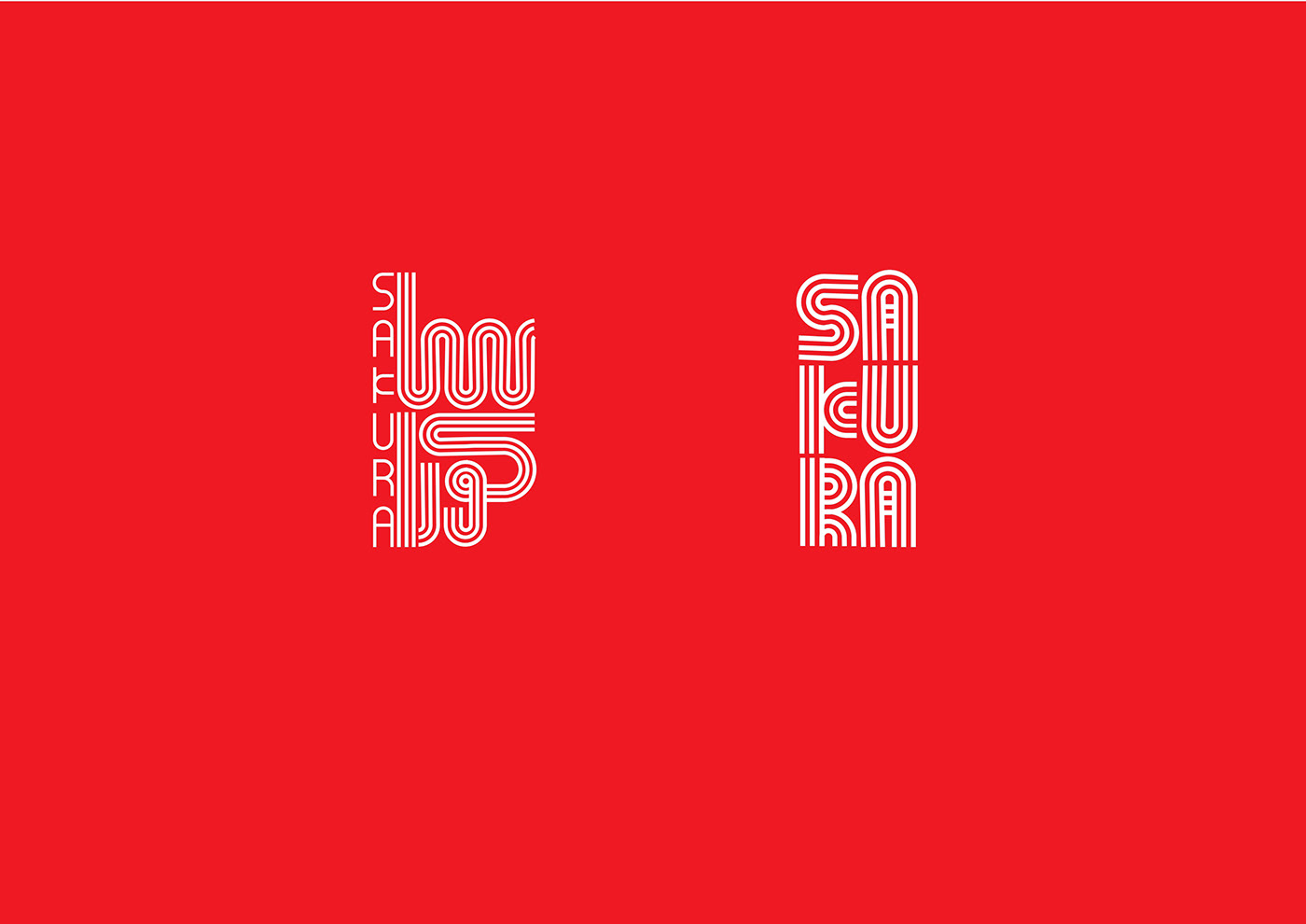restaurant japanese design environment typography   Logotype Logo Design brand identity environmental design Wall Typography
