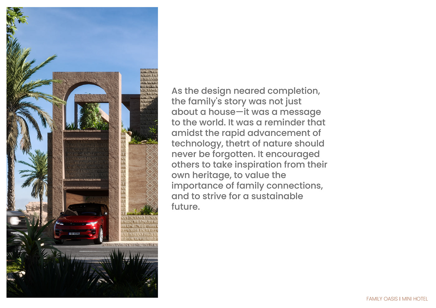 architecture design 3ds max Villa dubai desert Landscape photoshop visualization interior design 