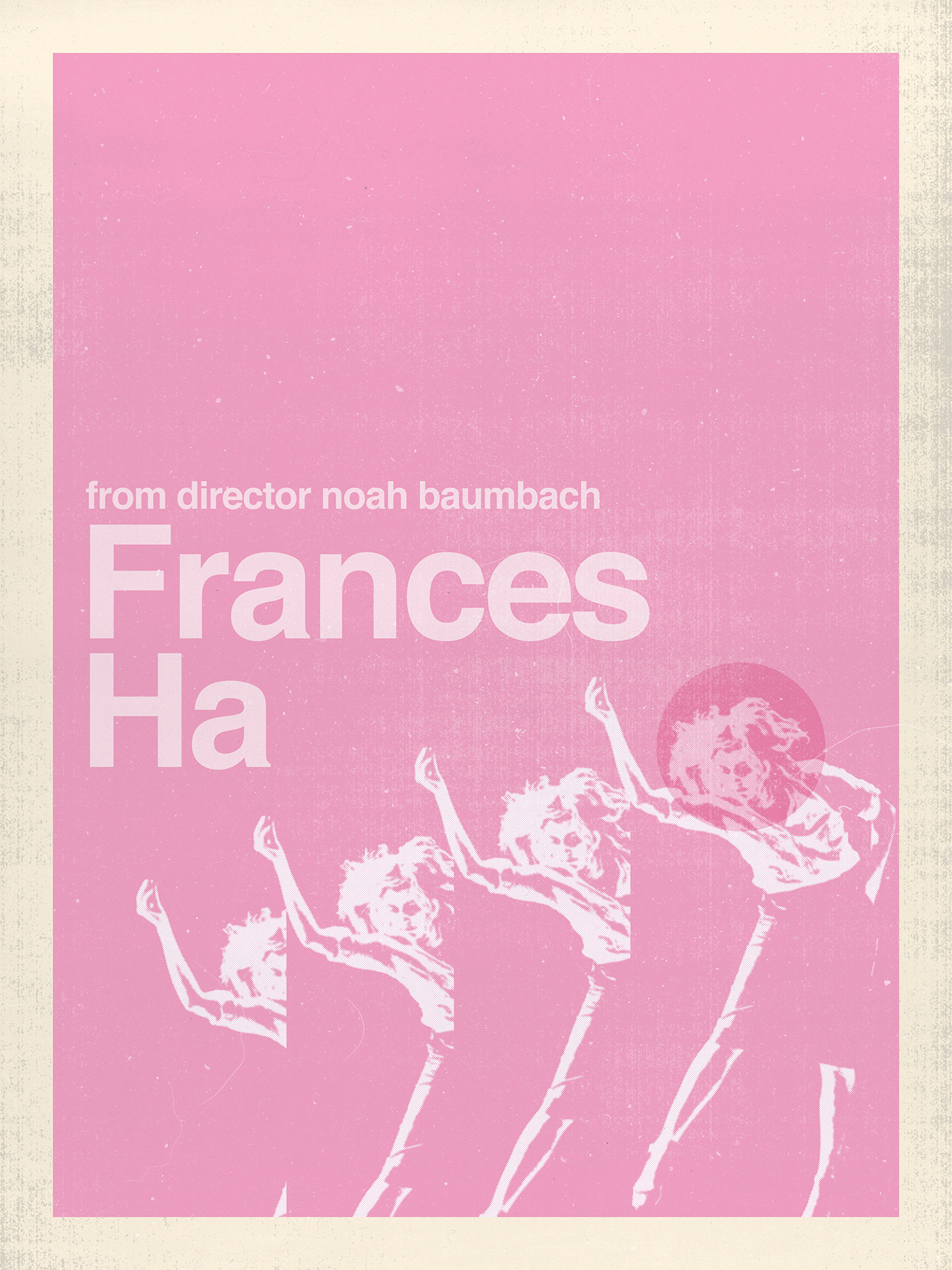 film poster Frances Ha Greta Gerwig indie film movie poster Noah Baumbach quirky