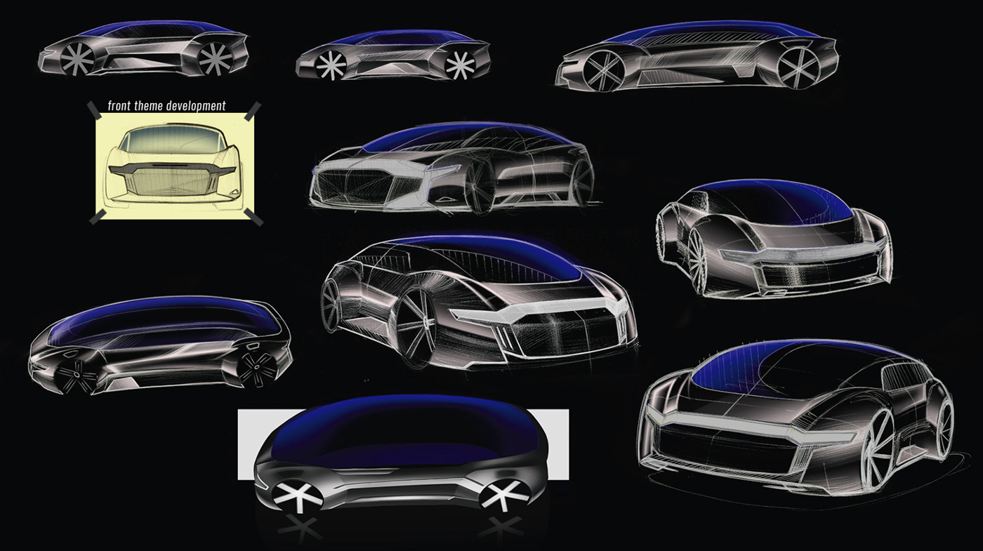 3D Audi automotive   Behance design industrial design  photoshop product rendering ILLUSTRATION 