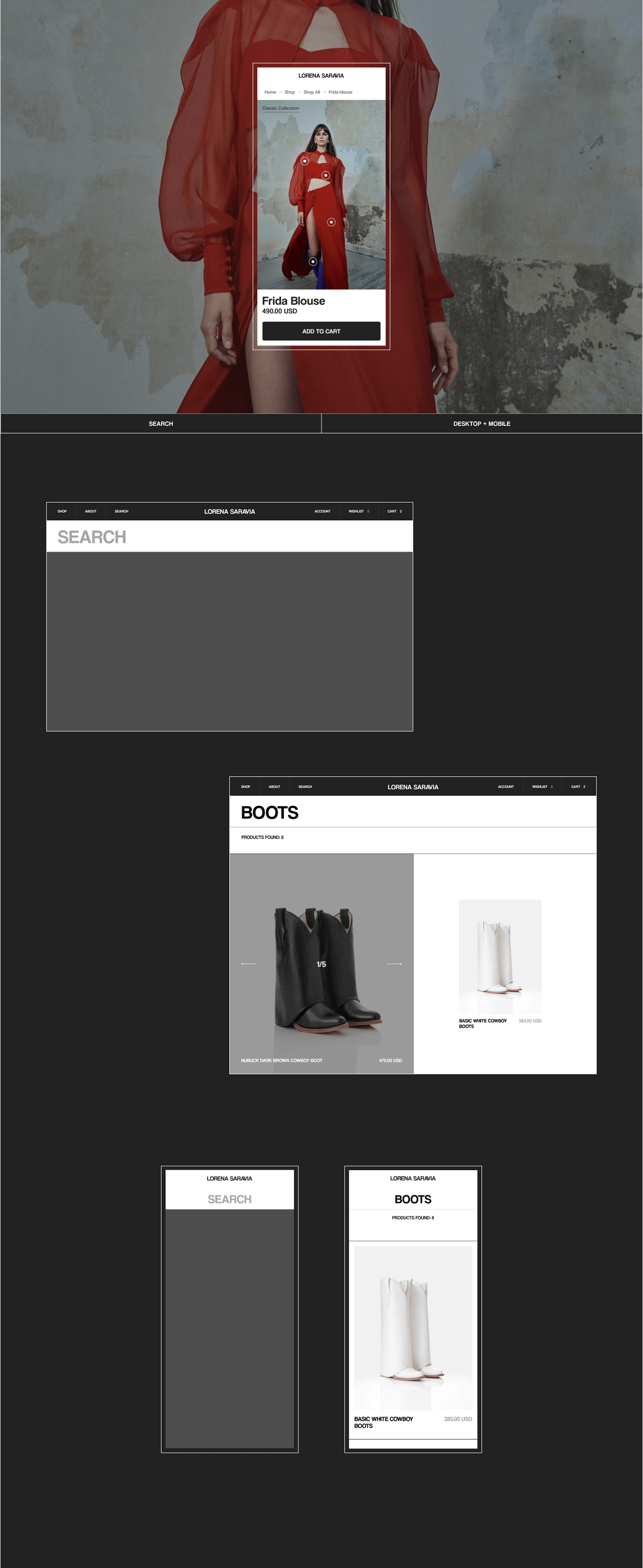 Ecommerce Website Design UI/UX online store Fashion  wear Clothing Web Design  Website ui design