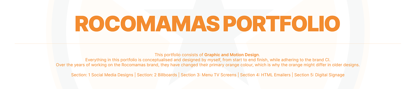 RocoMamas resturant motion design graphic design  digital design html email