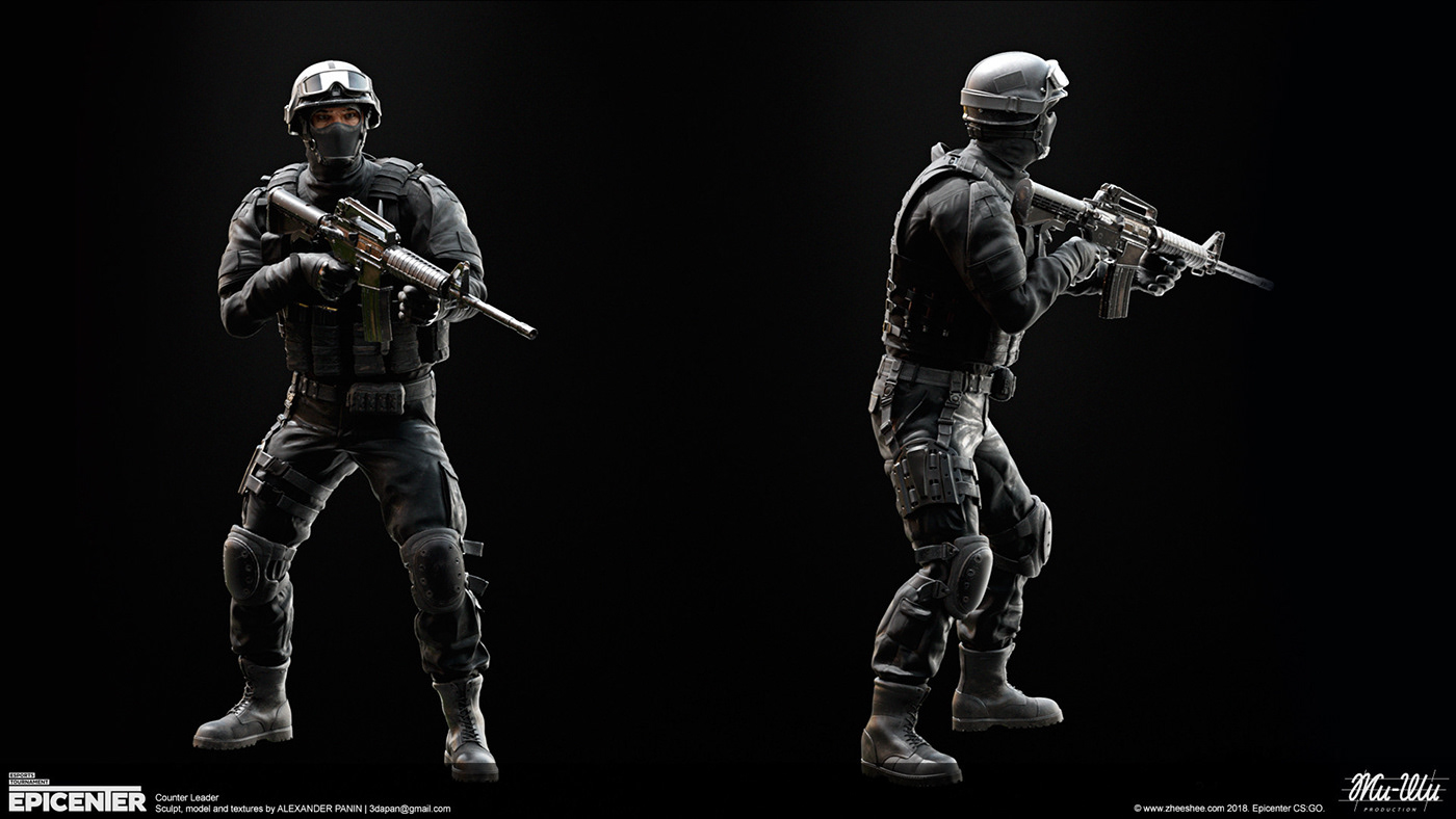 Render vray cybersport characters 3D cinematic 3dsmax vfx art CS:GO