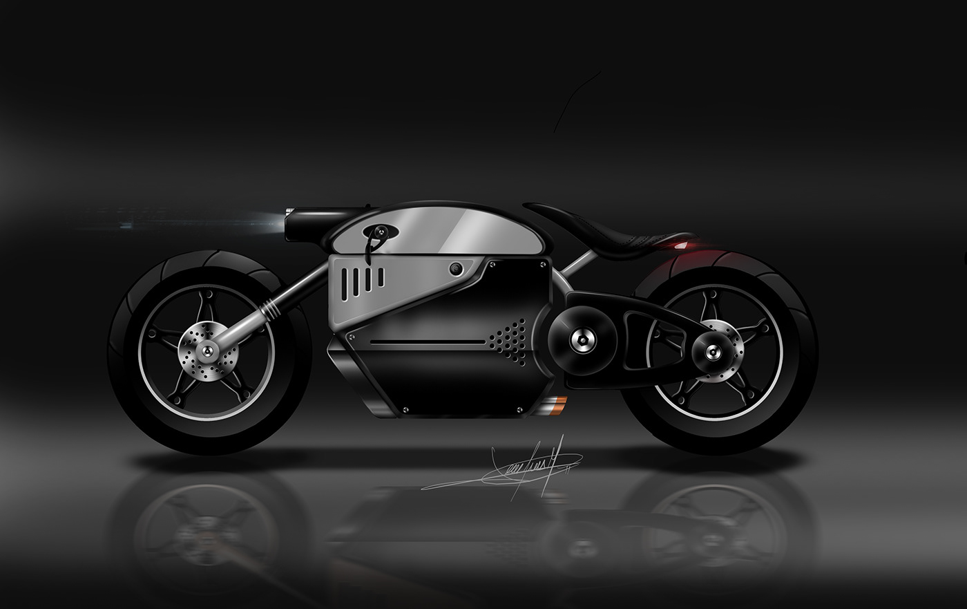 Conceptdesign bikedesign BMW digitalart rendering industrialdesign motorcicle