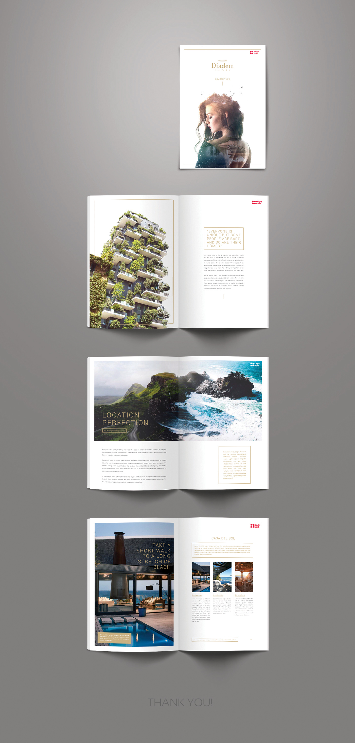 brochure editorial minimal page layout Layout