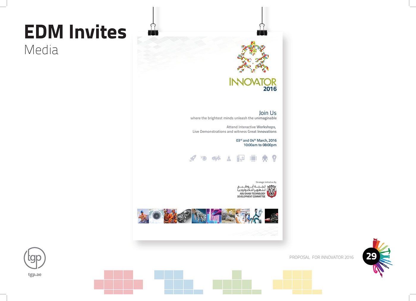 Abu Dhabi Events design Graphic designs innovators creative new designs. ADTDC. branding  proposal.