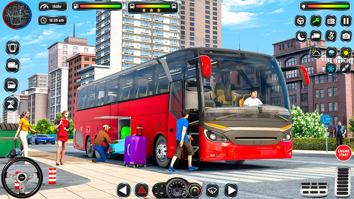 simulator Render 3D bus