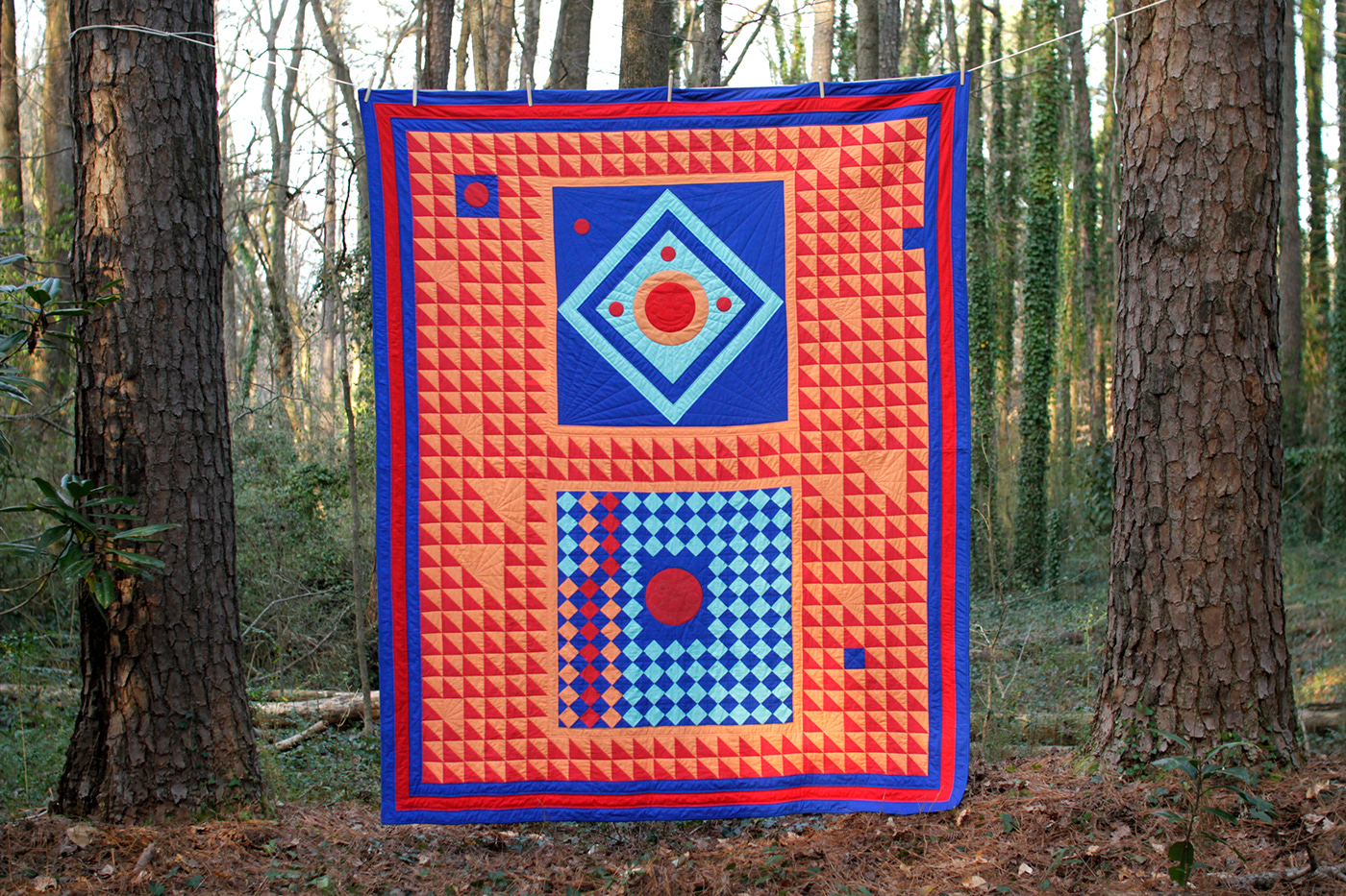 quilt textile Textiles folk art handmade fabric fabrics blanket