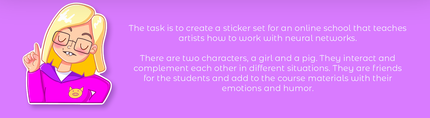 sticker Sticker Design stickers sticker pack Telegram book illustration Character design  Character digital illustration