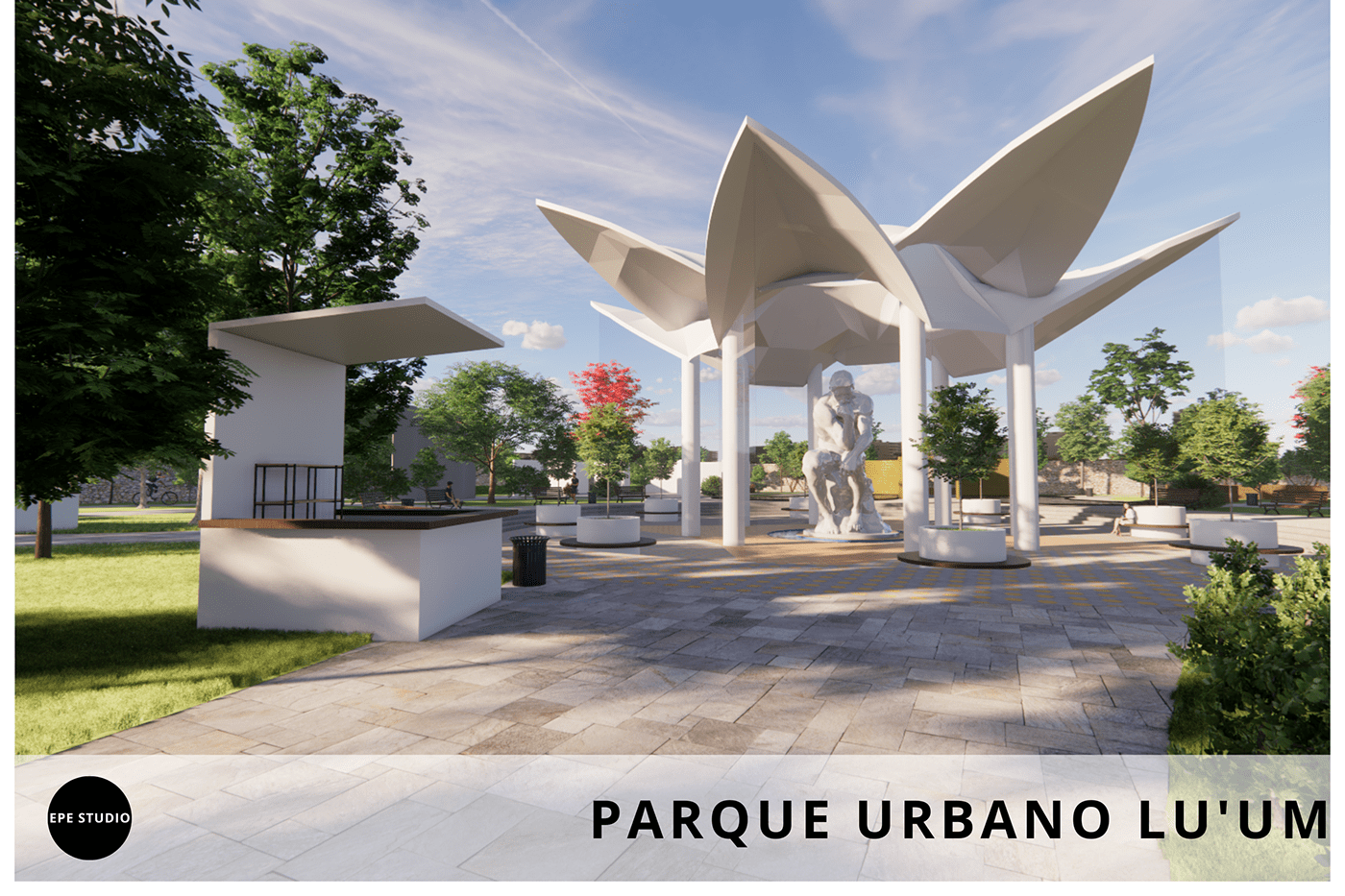 architecture arquitectura design diseño Nature Park Parque Render Urban Design visualization