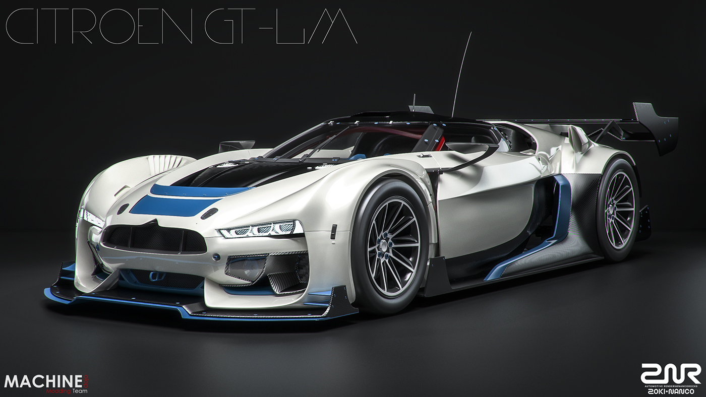 citroen gt-lm gt lm prototype race car racecar CG 3D