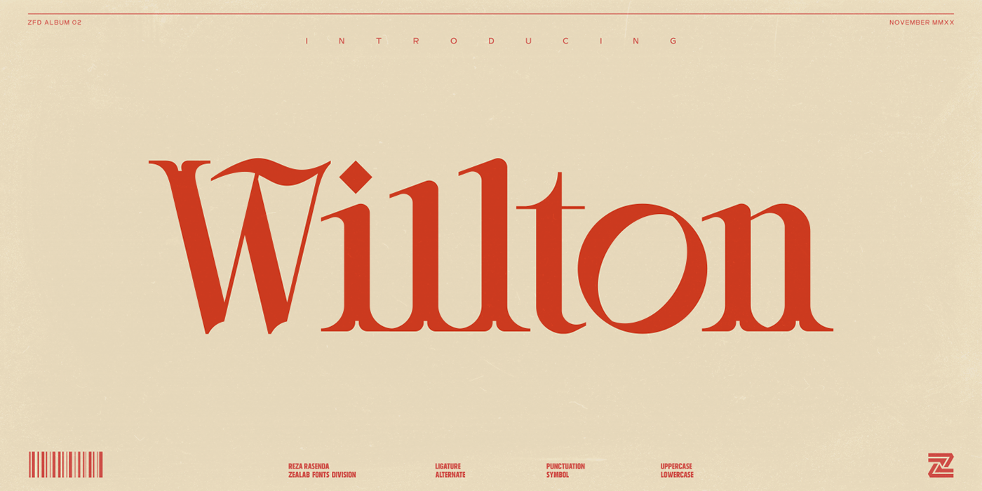 alternates branding  Display font Ligatures Retro serif type Typeface typography  