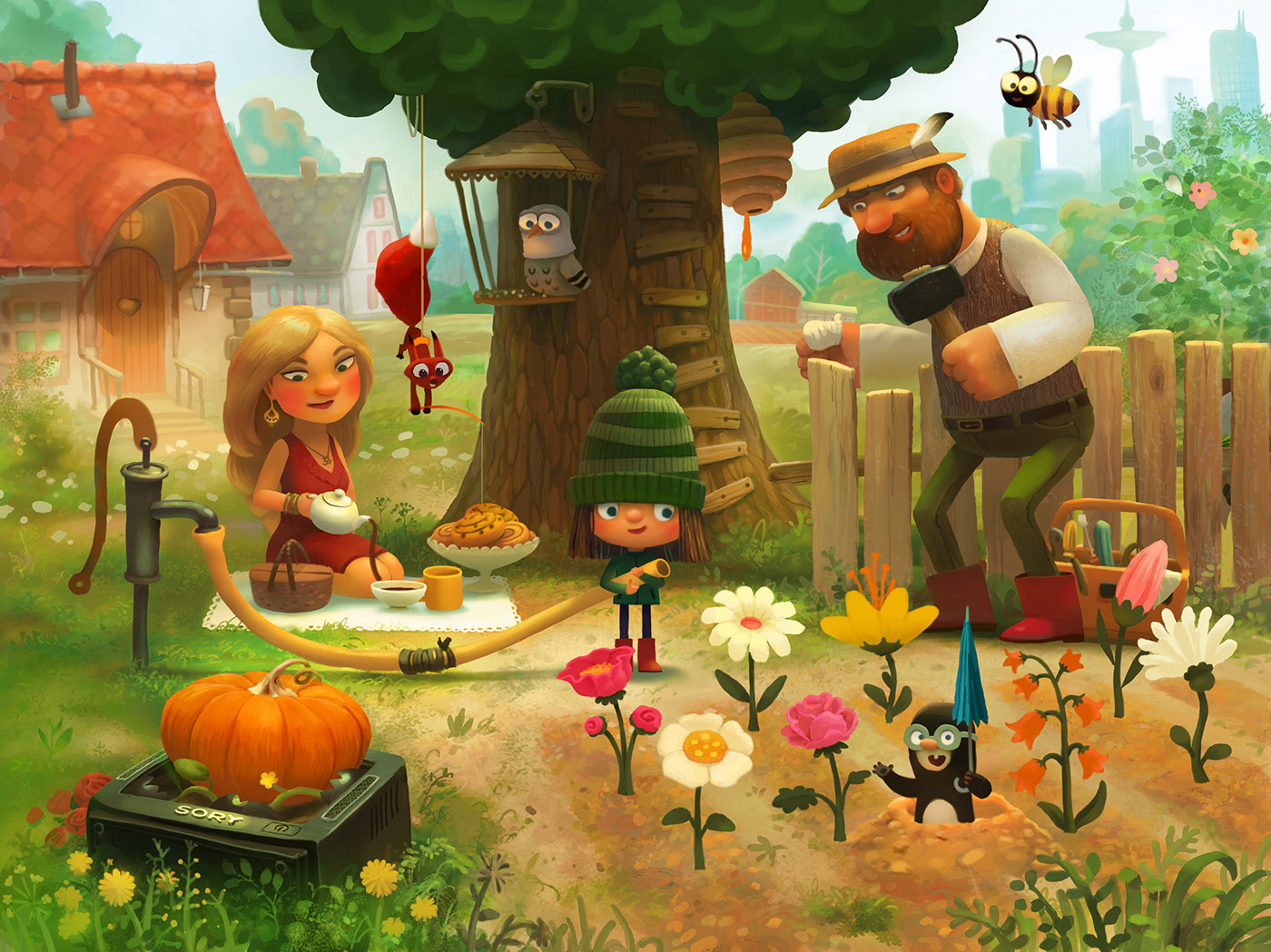 vegeterian game iPad itunes organic fairy tale Yoga Health Red riding hood wolf girl