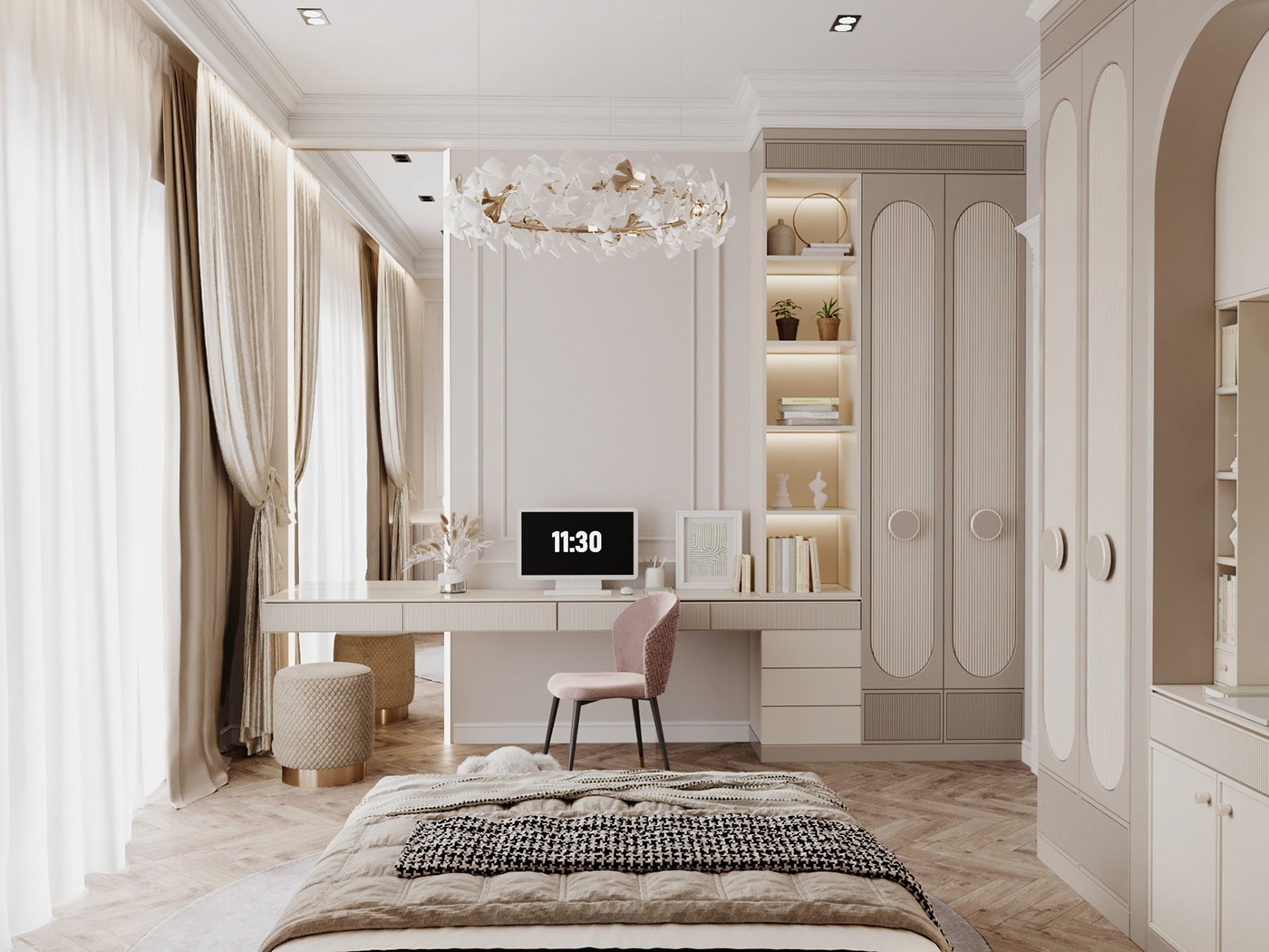 interior design  дизайн интерьера неоклассика   гостиная   кухня Санузел спальня детская интерьер bedroom