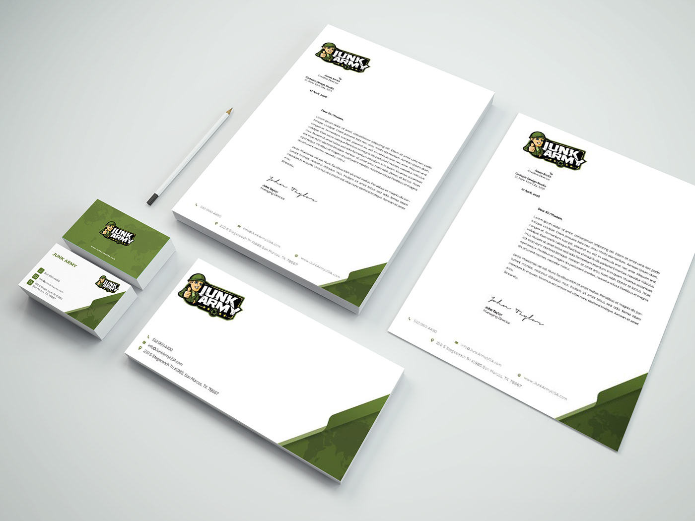 business card letterhead envelope Logo Design Stationary design Identity Design corporate branding folder design stationary pack Branding design