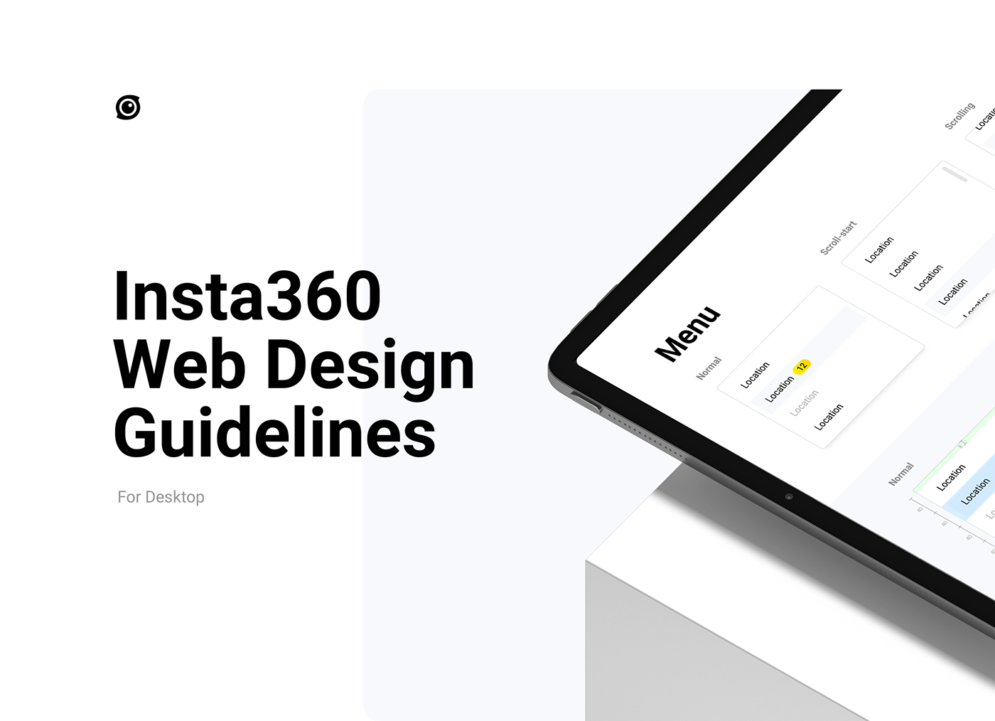 guidelines styleguide Web Web Design  components ui kit Insta360 gopro DJI 360 degree
