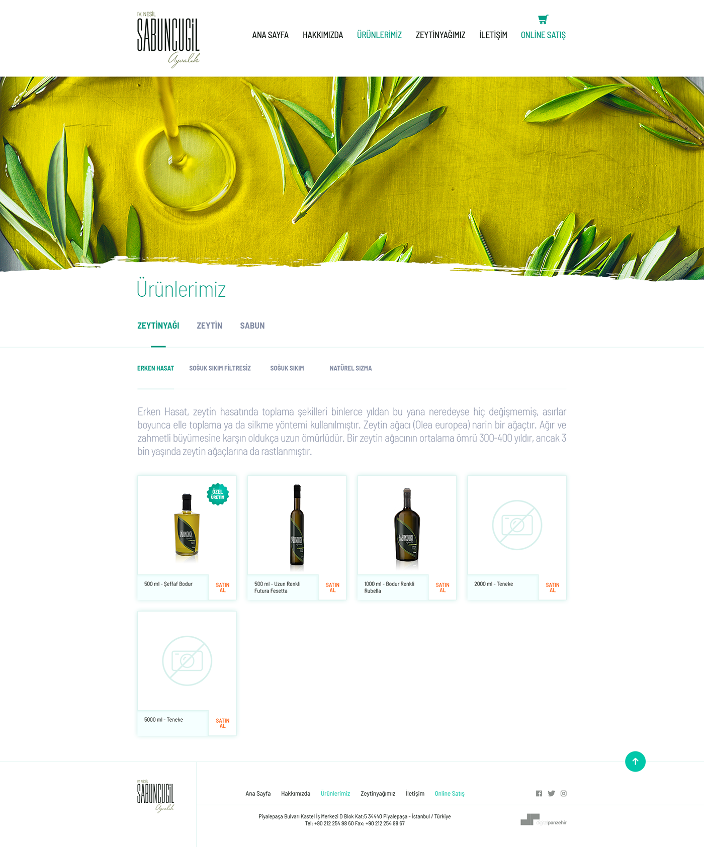 olive oil Web site