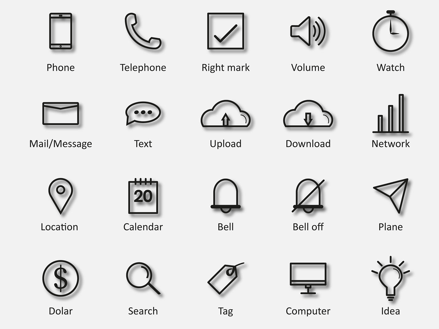 flat Icon icon design  icon set icons pack identity Logo Design logos mehedihui symbol