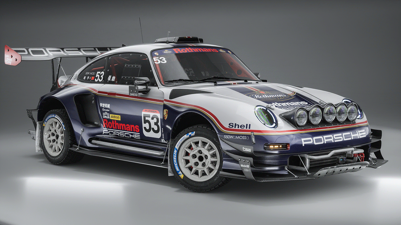 Porsche Rothmans UE5 car WRC Racing game Porsche993