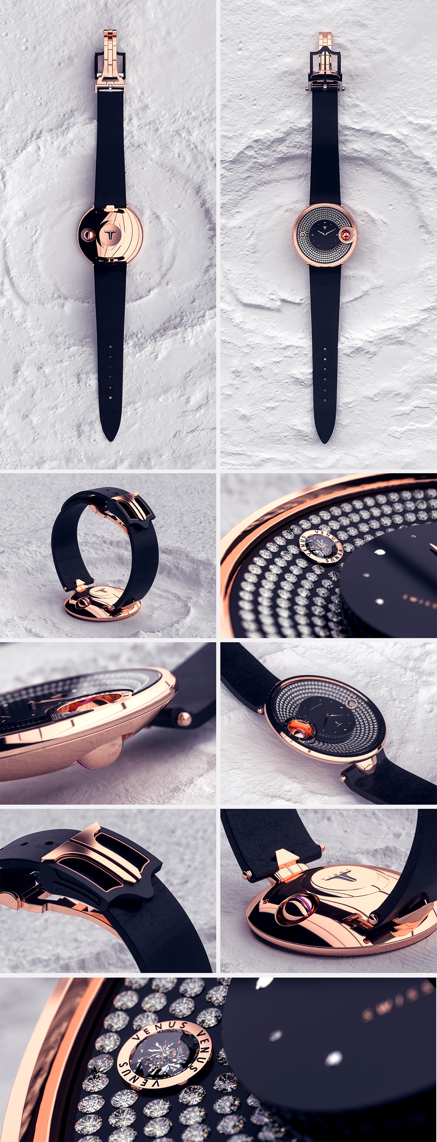 Tiret watch design timepiece design watch design product design  Creatorz Deitz Render swissmade